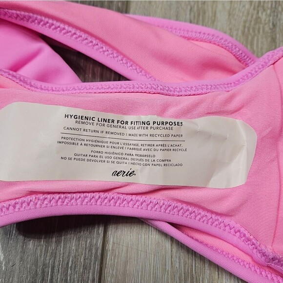 Aerie Mixed Bikini Set Ruffle Top Full Coverage Bikini Bottom Women's Medium - Picture 8 of 13